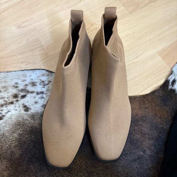 VIVAIA Square-Toe Water-Repellent Ankle Boots‎ In Nutmeg Size 40.5 - Picture 3 of 9